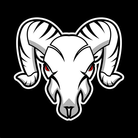 Ram head logo illustration 13409331 Vector Art at Vecteezy