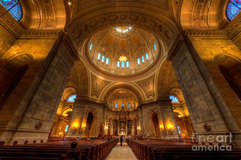 Cathedral Of St Paul Wide Interior St Paul Minnesota Photograph by Wayne Moran