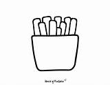 Coloring Pages Of Fries sketch template