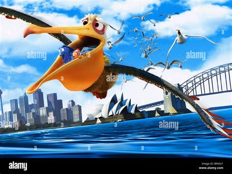 NIGEL THE PELICAN, DORY, MARLIN, FINDING NEMO, 2003 Stock Photo - Alamy