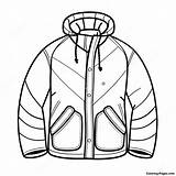 Cozy Winter Jacket Coloring Page  Coloring Pagescom sketch template