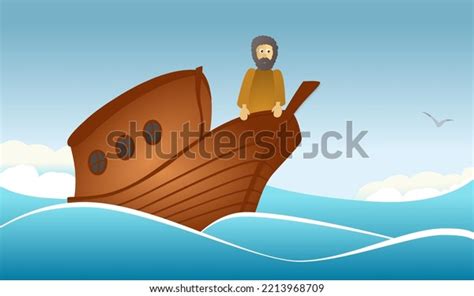 Noah Ark Global Flood Stock Vector (Royalty Free) 2213968709 | Shutterstock