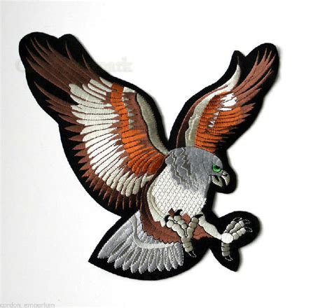 Extra Large Eagle Landing Quality Embroidered Jacket Patch 6.5 Inches - Cordon Emporium