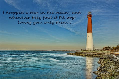 Barnegat Lighthouse Inspirational Quote Photograph by Lee Dos Santos