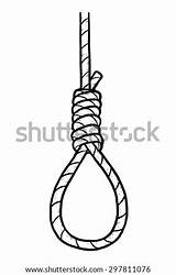 Noose Knot Drawing Sketch Coloring Page sketch template