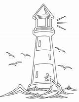 Lighthouse Coloring Pages sketch template