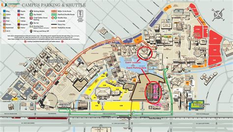 University Of Miami Parking Map | Map Of The World