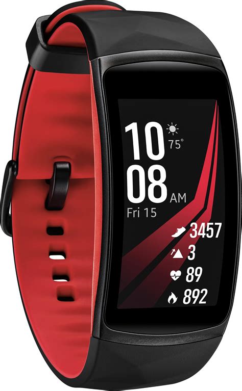 Best Buy: Samsung Gear Fit2 Pro Fitness Smartwatch (Small) Red SM-R365NZRNXAR