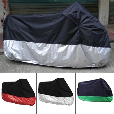 Motorcycle Cover Waterproof Outdoor UV Dust Protector Rain Dustproof Cover for Motorcycle ...