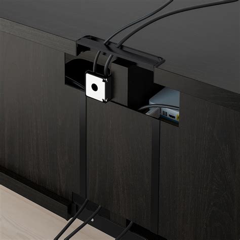 BESTÅ TV unit, black-brown, 471/4x153/4x187/8" - IKEA