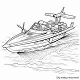 Speed Boat Coloring Pages  Free & Printable sketch template