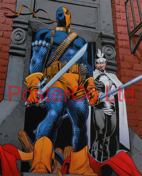 Deathstroke (Green Arrow / Teen Titans Villain) - Framed Print - 16"H x 12"W - Art Prints