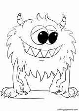 Cute Monster Coloring Pages To Print sketch template
