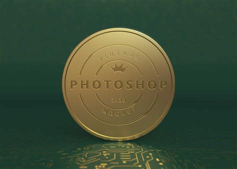 Free Gold Coin Mockups