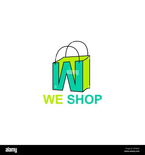 Elegant Letter W symbol, market place logo Concept Stock Vector Image & Art - Alamy