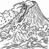 Tsunami Coloring Pages  Free & Printable sketch template