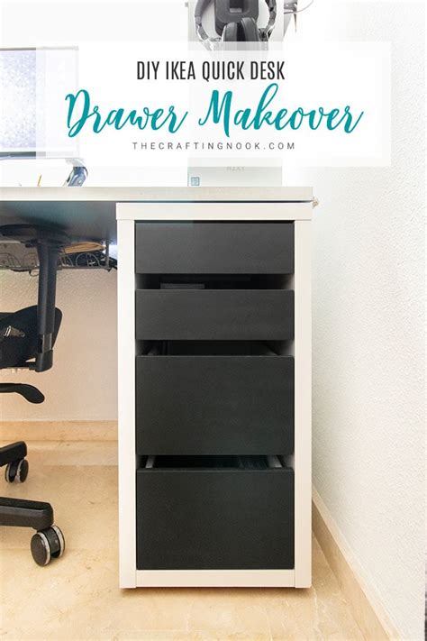 DIY Easy Ikea Desk Drawer Makeover | The Crafting Nook