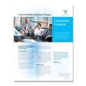 Corporate Finance Flyer Template - FY090146LT - GettyLayouts