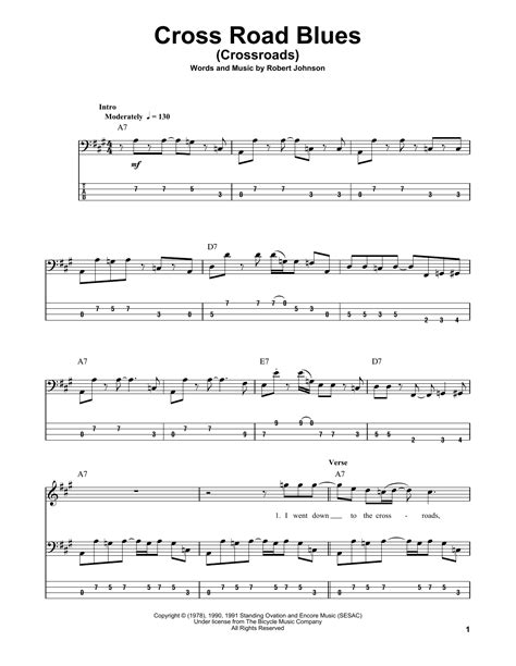 Cross Road Blues (Crossroads) | Sheet Music Direct