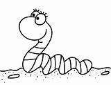 Worm Coloring Pages sketch template