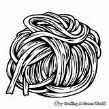 Spaghetti Coloring Pages  Free & Printable sketch template