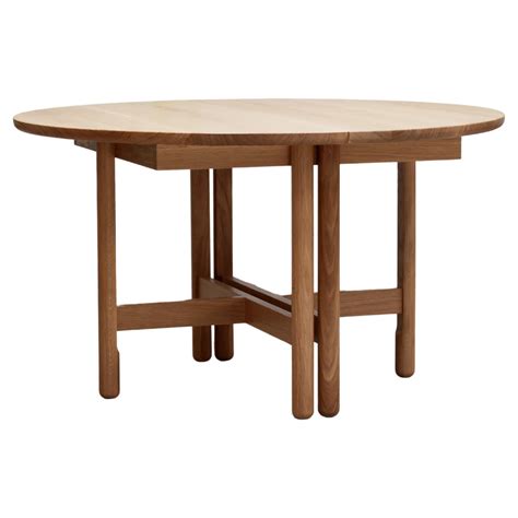 Handmade Thea Dining Table, Extendable Ø130cm - Oak - by BACD studio ...