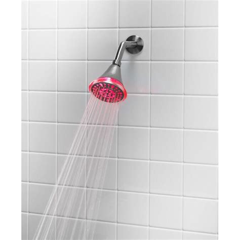 Jacuzzi Brushed Nickel 5-Spray Shower Head 2.5-GPM (9.5-LPM) in the Shower Heads department at ...