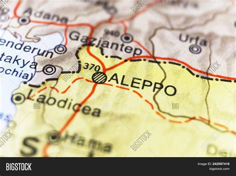 Aleppo Map. Close Shot Image & Photo (Free Trial) | Bigstock