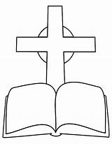 Bible And Cross coloring Page  Download Print Or Color Online For Free sketch template
