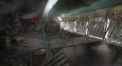 Sewer, Pedro Veloso | Concept art tutorial, Concept art, Sewer