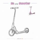 Premium Vector  Coloring Page Scooter sketch template