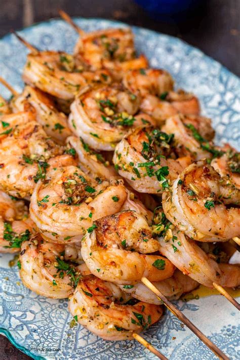 Grilled Shrimp Kabobs, Mediterranean-Style | The Mediterranean Dish ...