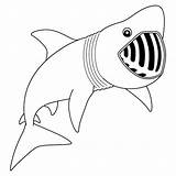 Premium Vector  Basking shark Isolated coloring Page For Kids sketch template