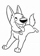 Bolt The Dog Coloring Pages sketch template