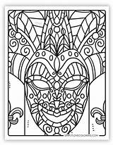Mardi Gras Coloring Pages Free PDF Printables  Simply Love sketch template