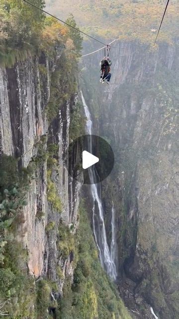 Best Destinations To Travel on Instagram: "Skywalk and Zipline at Mutarazi Falls in Zimbabwe ...