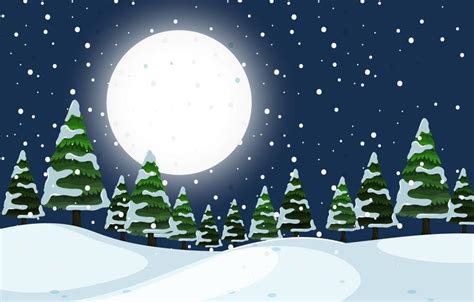 Winter Scene Vector Art, Icons, and Graphics for Free Download