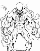 30 Free Venom Coloring Pages For Kids  Download TheColoringPage sketch template