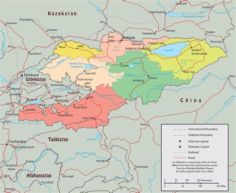 Kyrgyzstan Maps | Printable Maps of Kyrgyzstan for Download