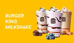 Burger King Milkshake, Nutrition And Recipe