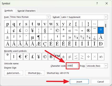 How to Insert or Type Degree Symbol In Microsoft Word