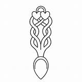 Welsh Love Spoons Colouring Pages Sketch Coloring Page sketch template