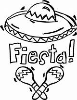 Cinco De Mayo Fiesta Coloring Page  Free Printable Pages sketch template