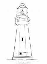Lighthouses Coloring Pages sketch template