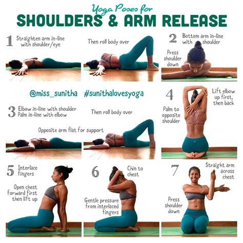 Yoga Poses for Shoulders and Arm Release. @miss_sunitha # ...