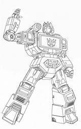 Transformers Coloring Pages Soundwave sketch template