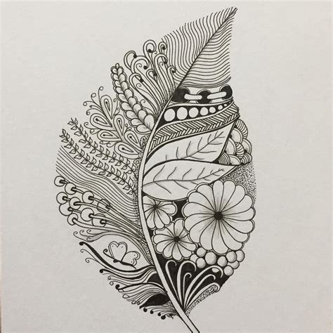 Small leaf on A5 #mandala #mandalas #mandala_art #mandala_sharing # ...