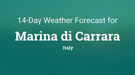 Marina di Carrara, Italy 14 day weather forecast