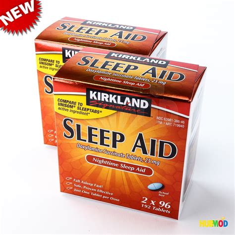 384 Tablets NEW!! Kirkland Sleep Aid Nighttime Doxylamine Succinate 25 mg Unisom | eBay