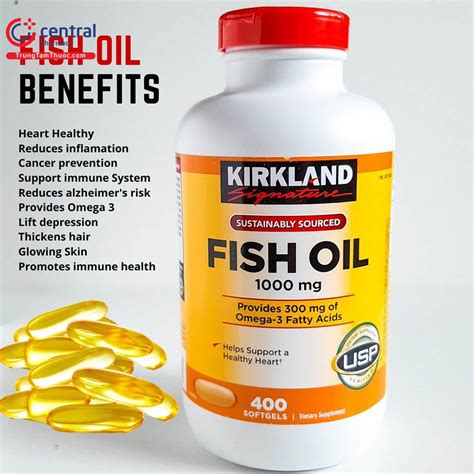 [CHÍNH HÃNG] Thuốc Fish oil 1000mg Kirkland Signature